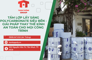 Tấm Lợp Lấy Sáng Polycarbonate Siêu Bền - Giải Pháp Thay Thế Kính An Toàn Cho Mọi Công Trình 