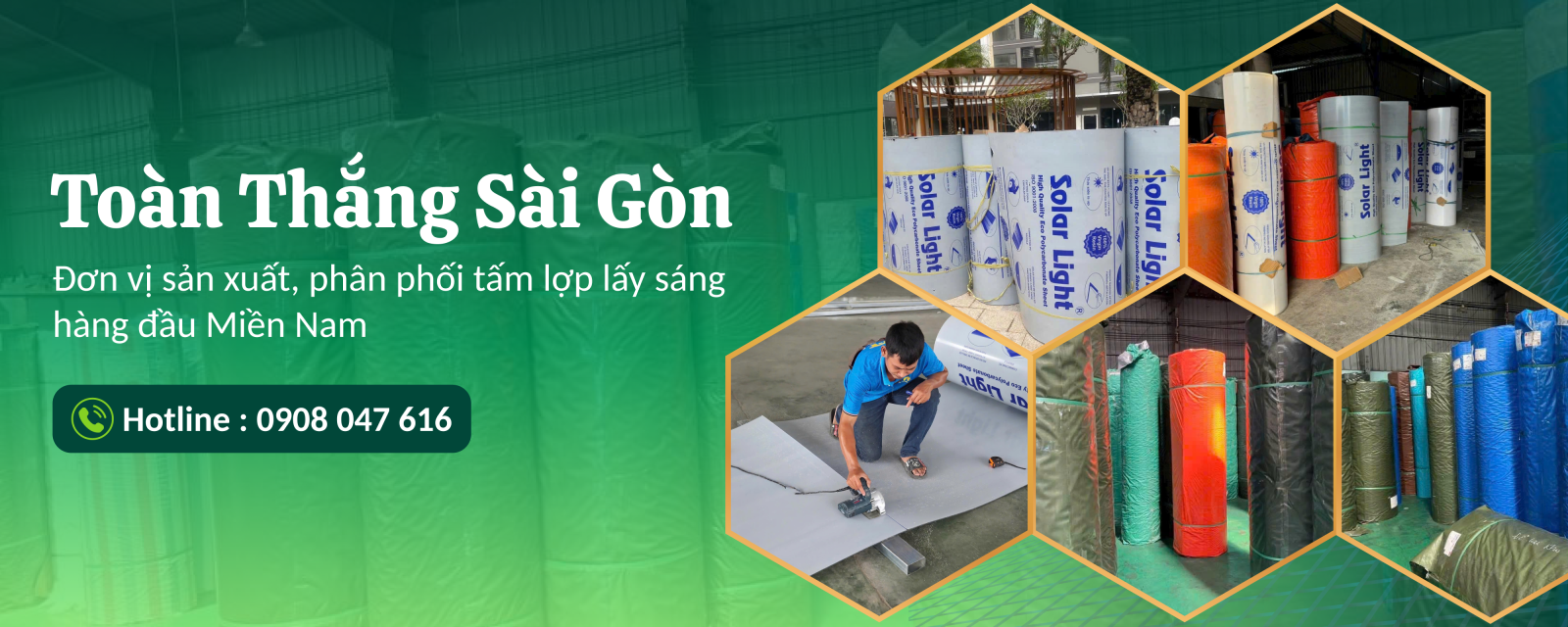 sản xuất phân phối tấm lợp lấy sáng poly 